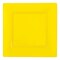 Smarty Had A Party 6.5" Yellow Square Plastic Cake Plates (120 Plates), 120PK 6806-CASE - alternate 2